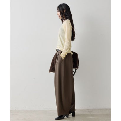 【La nature linge】NEWロングスリーブTシャツ （brown）｜詳細画像