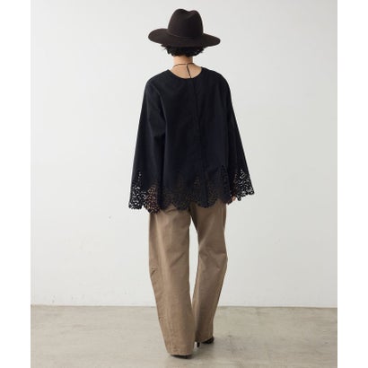 【Dhritië】ヘムレースシャツ （offwhite）｜詳細画像