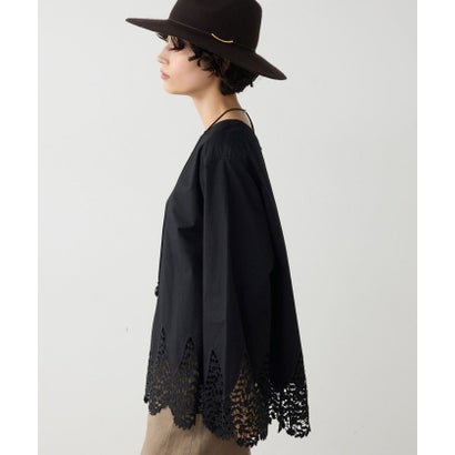 【Dhritië】ヘムレースシャツ （offwhite）｜詳細画像