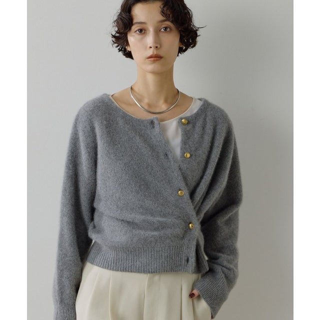 ファーウール3WAYカーディガン （gray）