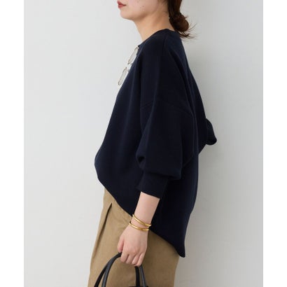 スウェットライクニット （navy）｜詳細画像
