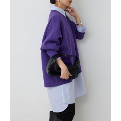 スウェットライクニット （navy）｜詳細画像