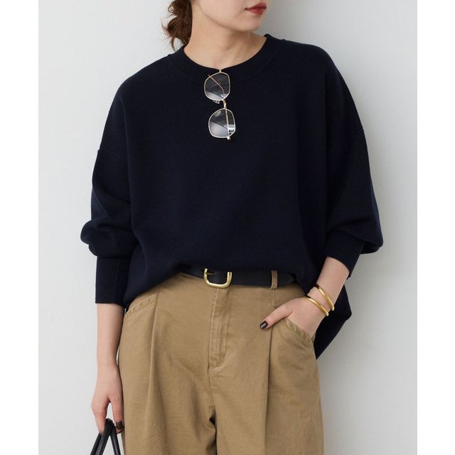 スウェットライクニット （navy）