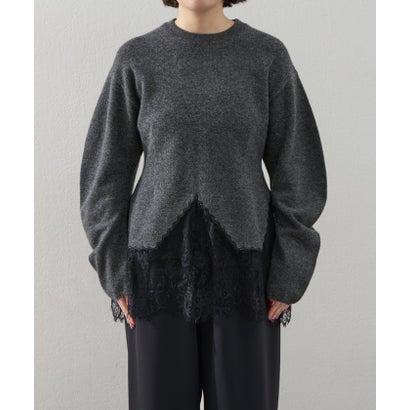 ガリャルダガランテ GALLARDAGALANTE ペプラムレースニット （offwhite）｜詳細画像