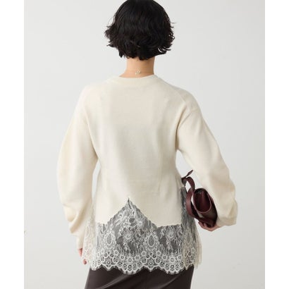 ガリャルダガランテ GALLARDAGALANTE ペプラムレースニット （offwhite）｜詳細画像