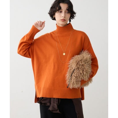 【WEB限定カラー】【全骨格対応】オーバータートルニット （orange）｜詳細画像