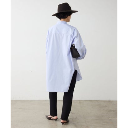 ダブルカフスシャツワンピース （white）｜詳細画像
