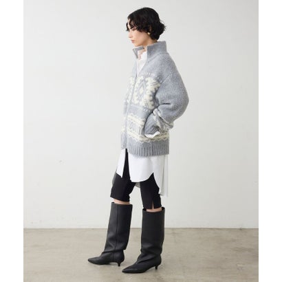 ダブルカフスシャツワンピース （white）｜詳細画像