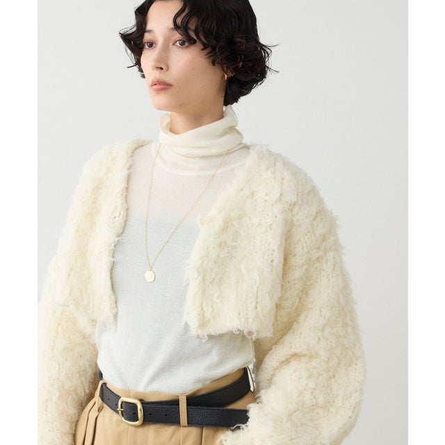 【リバイバル】リブタートルカットソー （offwhite）