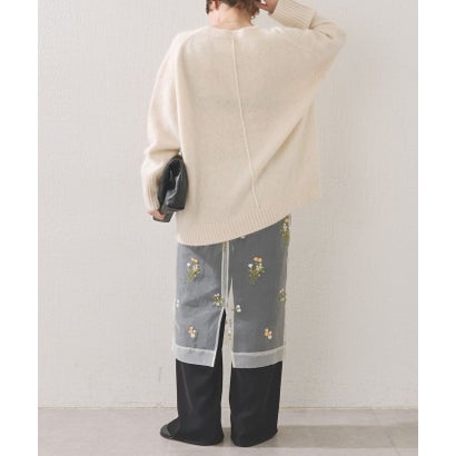 ガリャルダガランテ GALLARDAGALANTE ビジュー刺繍スカート （white）｜詳細画像