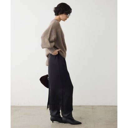 【AYUMIコラボ】モヘアシルクボートニットプルオーバー （ivory）｜詳細画像