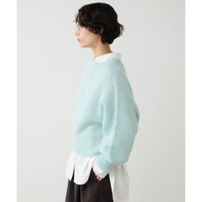 【AYUMIコラボ】モヘアシルクボートニットプルオーバー （mintgreen）｜詳細画像