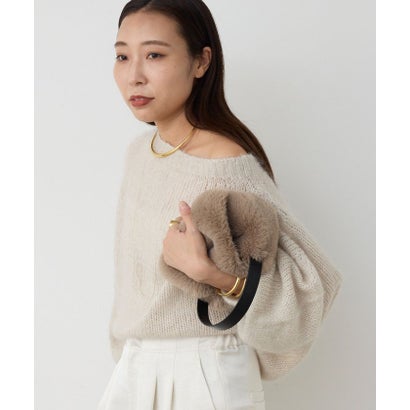 【AYUMIコラボ】モヘアシルクボートニットプルオーバー （mintgreen）｜詳細画像