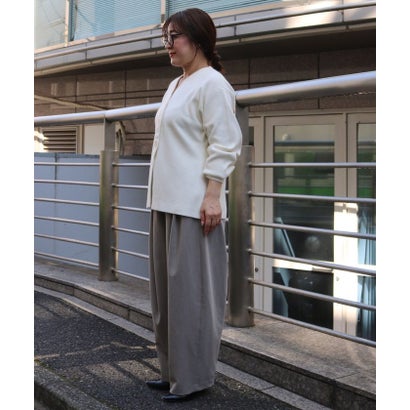 オーバルボタンカーディガン （offwhite）｜詳細画像