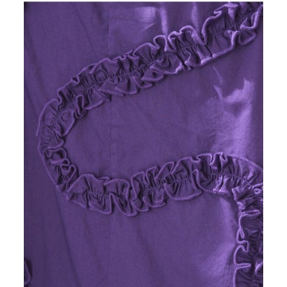 【Dhritië】コード刺繍ハイネックシャツ （purple）｜詳細画像