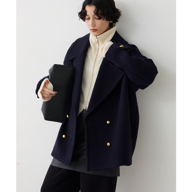 メルトンPコート （navy）