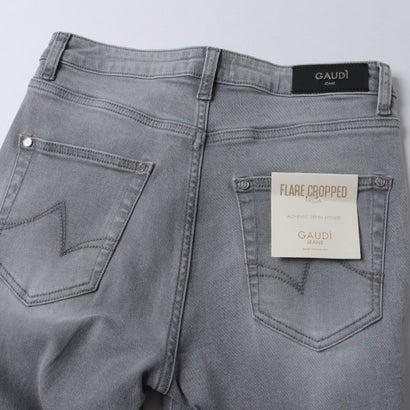 ビジューポイントスーパーストレッチフレアクロップドdenim （GRIGIO）｜詳細画像