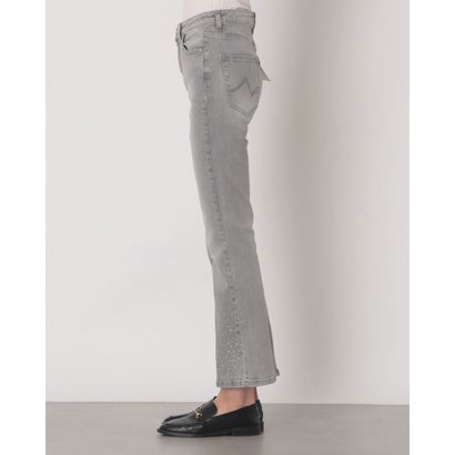 ビジューポイントスーパーストレッチフレアクロップドdenim （GRIGIO）｜詳細画像