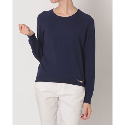 クルーネックニット （NAVY）｜詳細画像