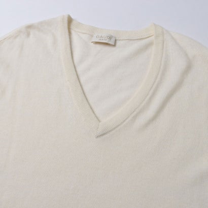 Vネックニット （OFF WHITE）｜詳細画像