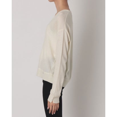 Vネックニット （OFF WHITE）｜詳細画像