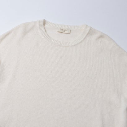 クルーネック ドロップショルダーニット （OFF WHITE）｜詳細画像