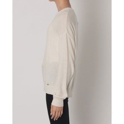 クルーネック ドロップショルダーニット （OFF WHITE）｜詳細画像