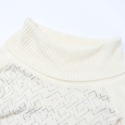 ビジューロゴポイントオフショルダーニット （WHITE）｜詳細画像