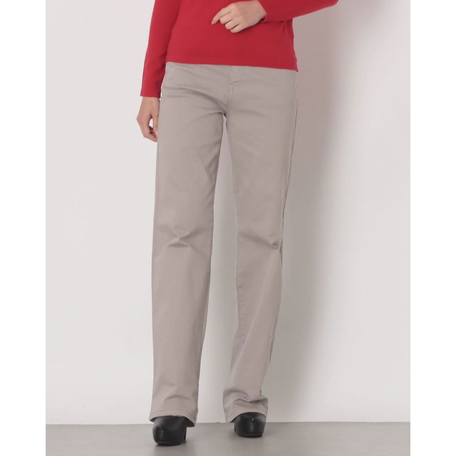 製品染めスーパーストレッチストレートパンツ （ICE GRAY）