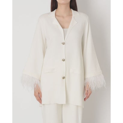 フェザーポイントニットジャケット （OFF WHITE）｜詳細画像