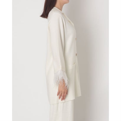 フェザーポイントニットジャケット （OFF WHITE）｜詳細画像