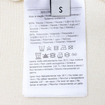 ショルダーボタンポイントフレアスカートニットワンピース （OFF WHITE）｜詳細画像