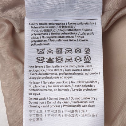 フェイクレザー ジップアップステンカラーブルゾン （BEIGE）｜詳細画像