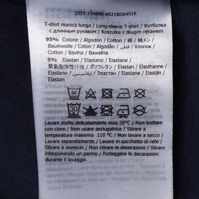 ラインストーンリボンポイントロンT （NAVY）｜詳細画像