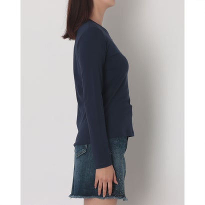 ガウディ GAUDI ラインストーンリボンポイントロンT （NAVY）｜詳細画像