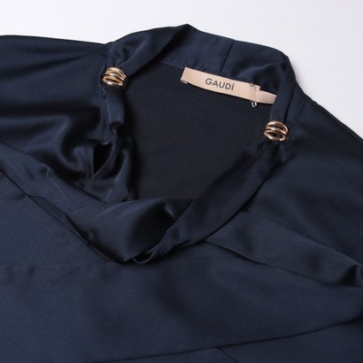 サテンボウタイブラウス （NAVY）｜詳細画像