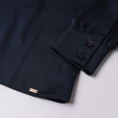 サテンボウタイブラウス （NAVY）｜詳細画像