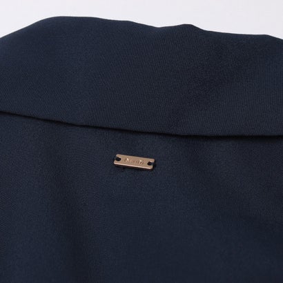 ネックレスポイントスッキパーブラウス （NAVY）｜詳細画像