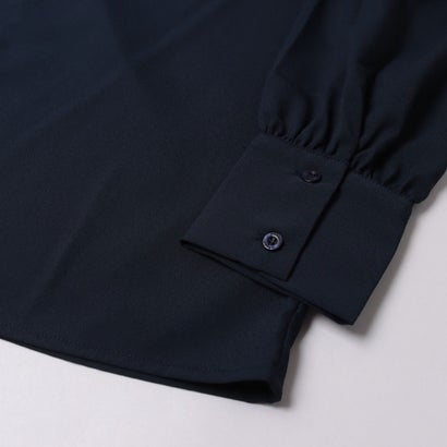 ネックレスポイントスッキパーブラウス （NAVY）｜詳細画像