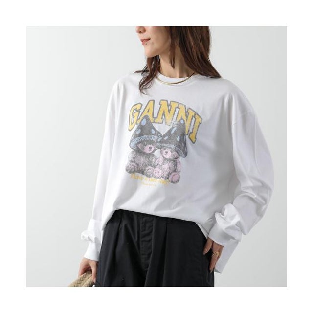 長袖 Tシャツ Basic Cotton Jersey Longsleeve カットソー （A1050304/151/Bright-White）