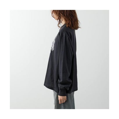 GANNI 長袖 Tシャツ Basic Cotton Jersey Longsleeve カットソー （A1050306/920/Paloma）｜詳細画像