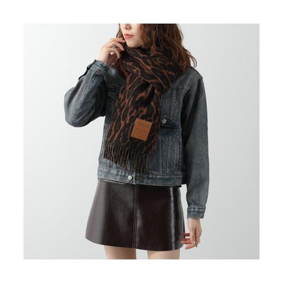GANNI マフラー Compact Wool Scarf  ウール フリンジ （B3020266/999/Multicolour）｜詳細画像