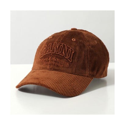 GANNI キャップ Corduroy Ganni Cap B3020261 コーデュロイ （900/Tortoise-Shell）｜詳細画像