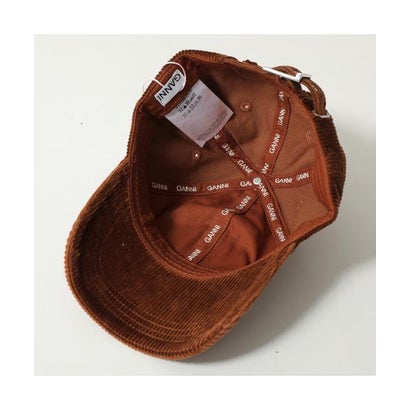 GANNI キャップ Corduroy Ganni Cap B3020261 コーデュロイ （900/Tortoise-Shell）｜詳細画像