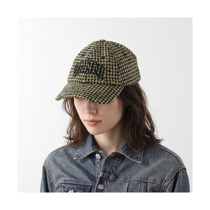 ガニー GANNI GANNI キャップ Woollen Check Cap B3020269 チェック柄 （358/Blazing-Yellow）｜詳細画像