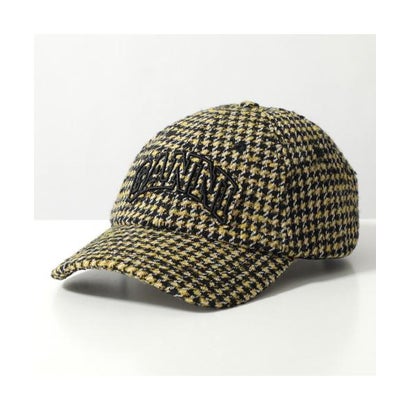 ガニー GANNI GANNI キャップ Woollen Check Cap B3020269 チェック柄 （358/Blazing-Yellow）｜詳細画像