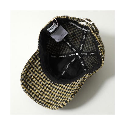 ガニー GANNI GANNI キャップ Woollen Check Cap B3020269 チェック柄 （358/Blazing-Yellow）｜詳細画像