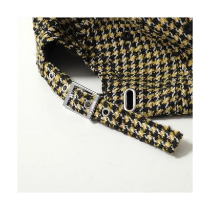 ガニー GANNI GANNI キャップ Woollen Check Cap B3020269 チェック柄 （358/Blazing-Yellow）｜詳細画像