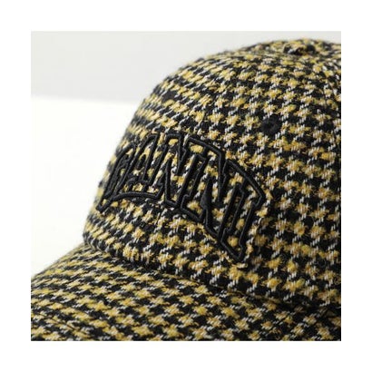 ガニー GANNI GANNI キャップ Woollen Check Cap B3020269 チェック柄 （358/Blazing-Yellow）｜詳細画像
