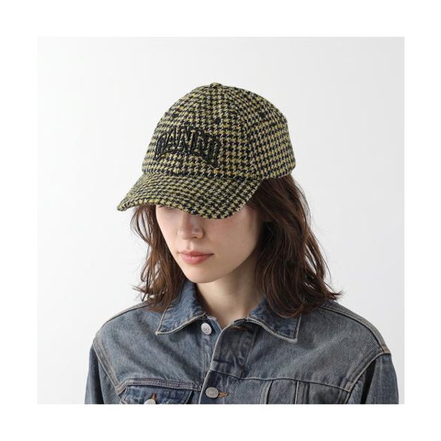 キャップ Woollen Check Cap B3020269 チェック柄 （358/Blazing-Yellow）